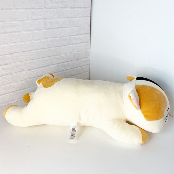 Unibingo Calico Cat Plush Pillow Kitten Stuffed Animal Soft 20" Laying Down - Picture 4 of 9